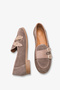 Siela Women's Genuine Leather Ballerinas - Mink Suede - 4