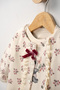 Baby Girl Panda Printed Floral 3-Piece Set with Ruffle Detail Cardigan and Badi Trousers Set - 8
