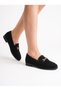 Stela Women's Genuine Leather Casual Shoes - Black Suede - 7