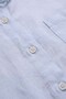 Blue linen textured long shirt - 3