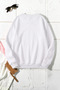 Unisex Flowers Heart Printed Crew Neck Sweatshirt - 2