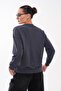 Women's Leopard Printed Shoulder Button Detailed Sweatshirt 265116 - - 5