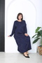 Women's Stone Printed Plus Size Dress - 7
