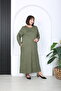 Women's Stone Printed Plus Size Dress - 6