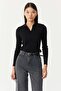 Women's Polo Neck Knitwear Sweater