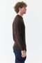 Men's Polo Neck Patterned Knitwear Sweater - 3