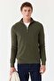 Men's Stand Collar Half Zipper Knitwear Sweater