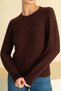Crew Neck Stone Detailed Long Sleeve Soft Textured Knit Sweater Aw26Kz00026 - 4