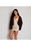 Women's Brown Suede Tassel Jacket - 4