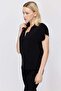 Women's Polo Neck V Cut Short Sleeve Blouse - 3