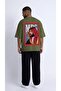 Saudi Arabia Themed Arabian Portrait Large Back Print Graphic T-Shirt