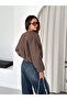 Drawstring Bomber Women's Cashmere Jacket - 4