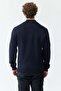 Men's Zippered Mock Neck Knitwear Sweater - 5