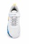 Children's White Sports Shoes Football Themed Colorful Sole Velcro Laced Casual Sneaker - 3