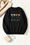 Unisex Bloom Daisy Printed Crew Neck Sweatshirt