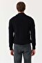 Men's Stand Collar Half Zipper Knitwear Sweater - 5