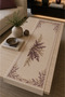 Flora Wild Flowers 1Pc Runner Tablecloth Beige Plum Embroidery Look Botanical Patterned Decorative Decorative Living Room Kitchen Decor Digital Printing - 6