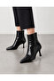 Crocodile Material Women's Heeled Boots