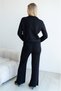 Polo Collar Gold Button Detailed Belted High Waist Spanish Leggings Knitwear Top and Bottom Set Aw26Au0002 - 2