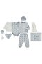 Bear Printed Bodysuit Sets - Blue