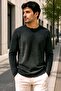 Long Sleeve Jacquard Sweatshirt