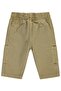 Knitted Pants with Cargo Pockets for 6-18 Months - Beige - 2