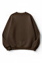 Unisex Soft Textured Leopard Cherry Printed Design Oversize 3 Thread Crew Neck Sweatshirt - 2