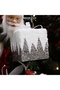 New Year's Ornament Zigzag Gift Box Silver 12 cm