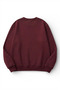 Unisex Soft Textured Red Tree Printed Design Oversize 3 Thread Crew Neck Sweatshirt - 2