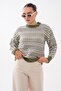 Women's Patterned Crew Neck Knitwear Knitted Sweater 265229 - - 2