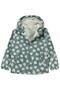 Heart Patterned Raincoat for 6-9 Years Old - Green - 3