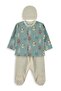 Cute Animals Bodysuit Sets - Beige - 2