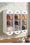 Multi-Purpose 5-Compartment Spice Rack & Kitchen Organizer with Drawers - 6