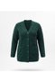 Baklava Karyağdi Pattern Steel Knit Classic Knitwear Women's Jacket - 4