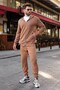 Mink Double Zipper Hooded Men's Tracksuit Set E7339 - 5