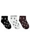 Rose 3-Pack Booties Socks for Girls Aged 2-12
