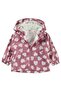 Heart Print 6-18 Months Raincoat - Pink - 3