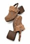 Zaronil Women's Genuine Leather Clogs Slippers Tan Suede - 5