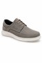Gray Men's Casual Daily Shoes Lace-Up Thick Sole - 2