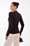 Women's Stone Detailed Collar Bearded Knitted Sweater 265158 - - 5