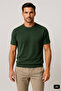 Petrol comfort fit crew neck plain 100% cotton t-shirt