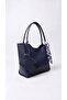 Carla Large Size Bag with Scarf and Mini Wallet (Navy Blue) - 2