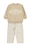Mıcgıgan Printed Tracksuit Set for 2-5 Years - Beige
