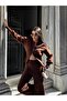 Women's Double Zippered Top and Bottom Knitwear Set - 6