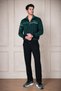 Gd Goldoremi Men's Long Sleeve Zippered 3 Thread Winter Tracksuit Set