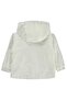 Fleece Lined Plain Raincoat for 2-5 Years Old - Ecru - 2