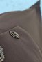Women's Clothing Plus Size Diamond Buttoned Mevlana Crepe Evening Dress - 2