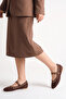 Cealo Women's Ballerinas - Brown Nubuck - 7