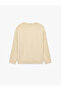 Long Sleeve Three-Thread Washed Comfortable Fit Cotton Crew Neck Sweatshirt - 2