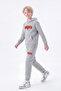 3 Thread Printed Winter Kangaroo Pocket Hooded Boys' 2-Piece Tracksuit Set 4 Pieces - 2